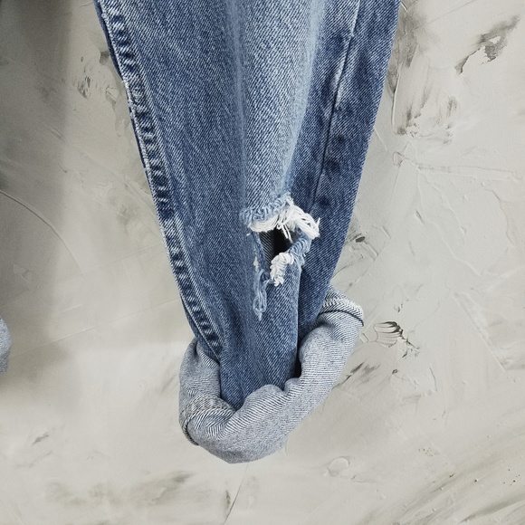 LEE 80's Vintage Loose Grunge Denim Blue Jeans - Picture 7 of 8